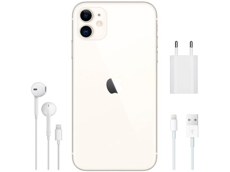 iPhone 11 Apple 128GB Branco 6,1” 12MP iO - iPhone - Magazine Luiza